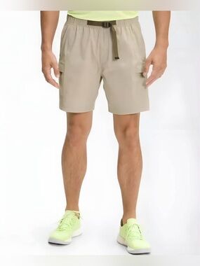 The North Face Men's Khaki Cargo Shorts with Webbing Belt